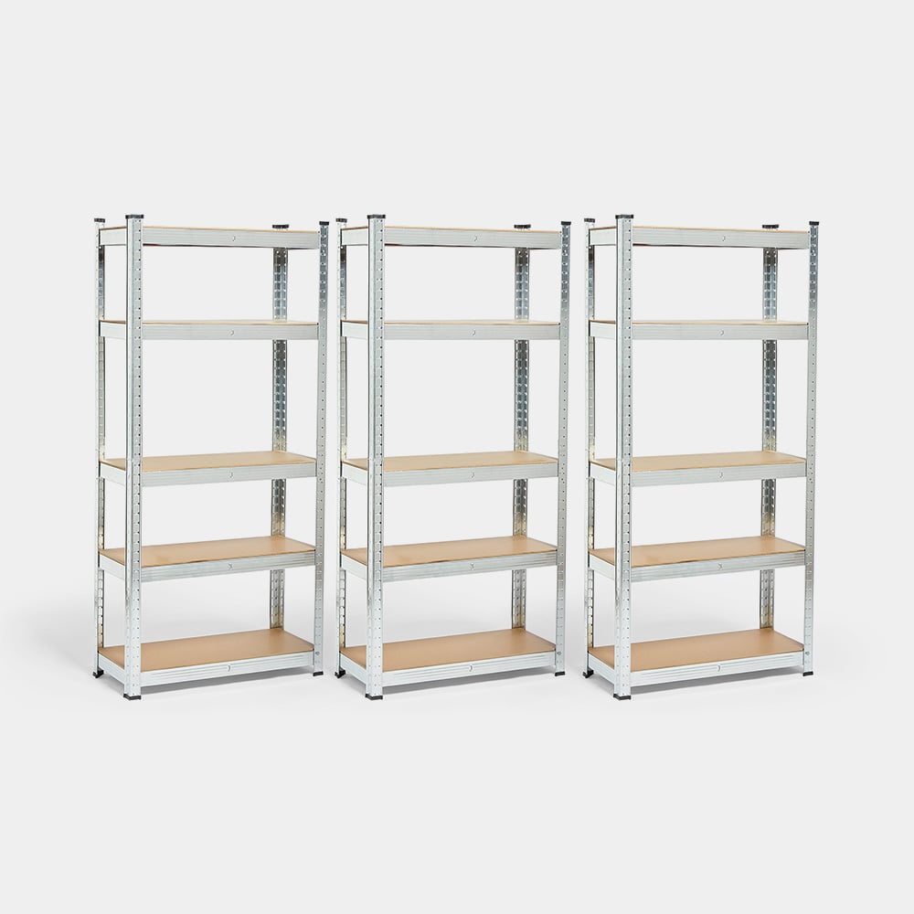 1.5m 5-tier Garage Shelving Units x 3