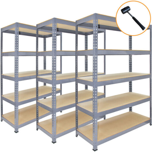 3 x Q-Rax 120 x 50 x 180cm Grey