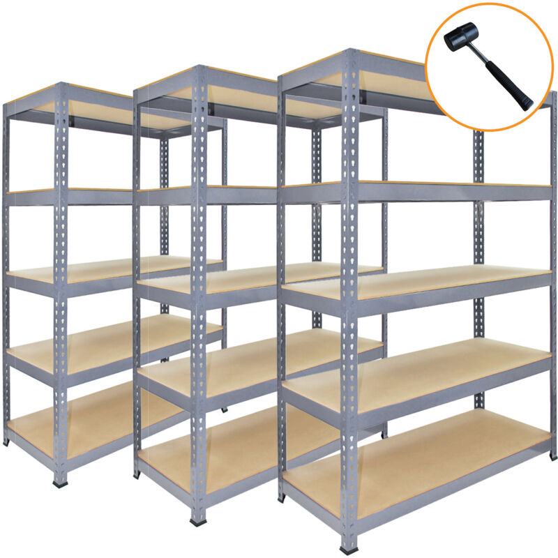 3 x Q-Rax 120 x 50 x 180cm Grey