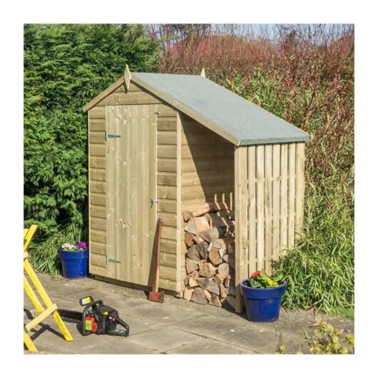 4X3 Oxford Shed with Lean-to - Rowlinson