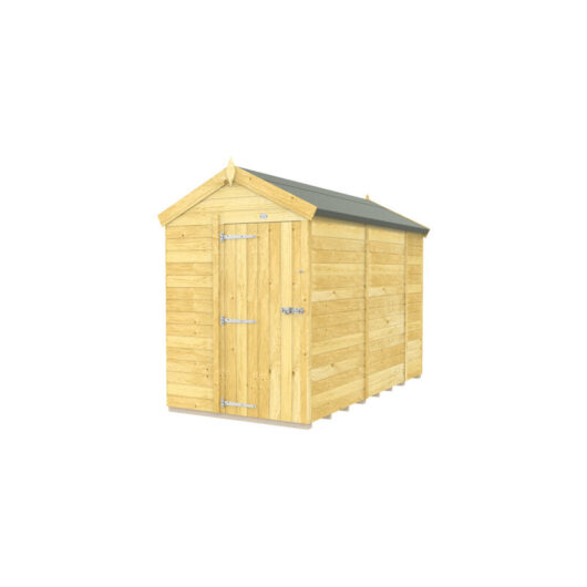 5 x 10 Feet Apex Shed - Single Door Without Windows - Wood - L302 x W147 x H217 cm