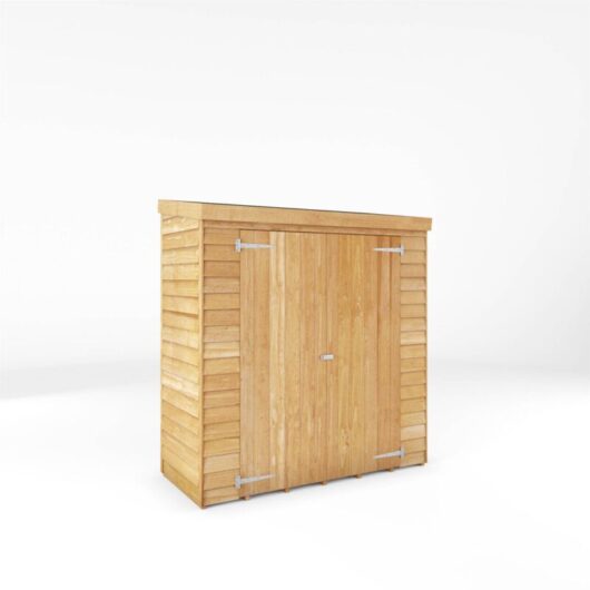 6 x 2'6 Overlap Pent Wooden Garden Storage Shed - Waltons