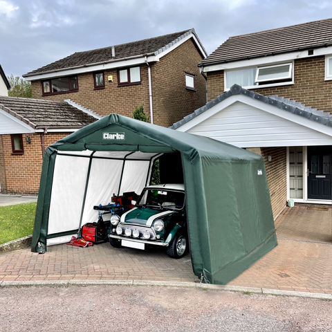Clarke Clarke CIG81212 Motorcycle Garage/Shelter (3.6 x 3.6 x 2.5m)