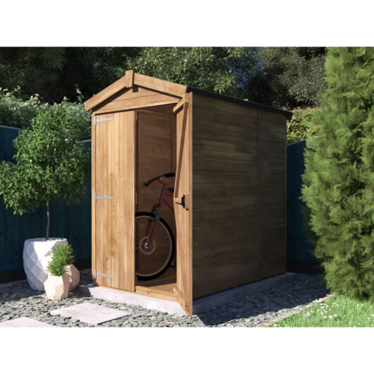 Dunster House Ltd. - Dunster House Garden Shed 1.2m x 1.8m Heavy Duty Wooden Outdoor Storage Overlord Apex