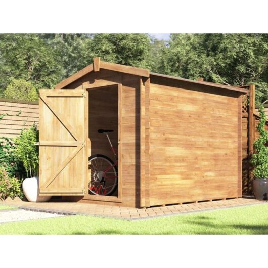 Dunster House Ltd. - Dunster House Garden Shed 1.8 x 2.5 Metres Pressure Treated Wood Storage Unit Taarmo