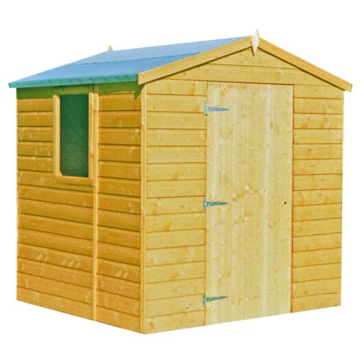 Faroe Single Door Tongue and Groove Garden Shed Workshop Approx 6 x 6 Feet