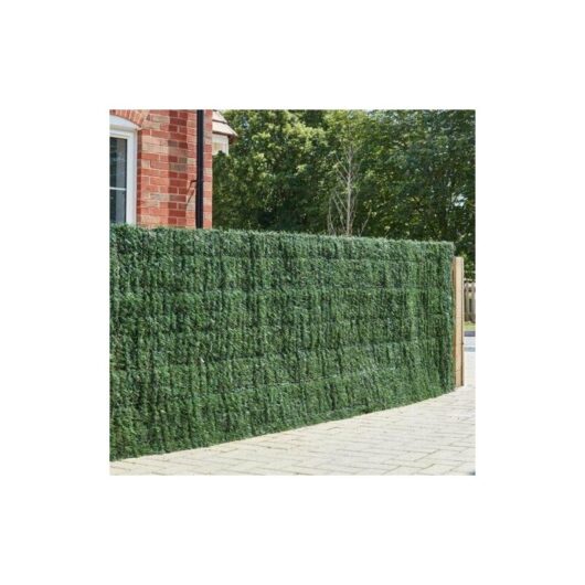 Faux Grass Screening Panel 100 x 300cm Realistic Fake Grass Screen for Outdoor Garden Wall Fence Shed