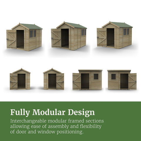 Forest Forest Garden Timberdale 10 x 6 Reverse Apex Shed (Home Delivery)
