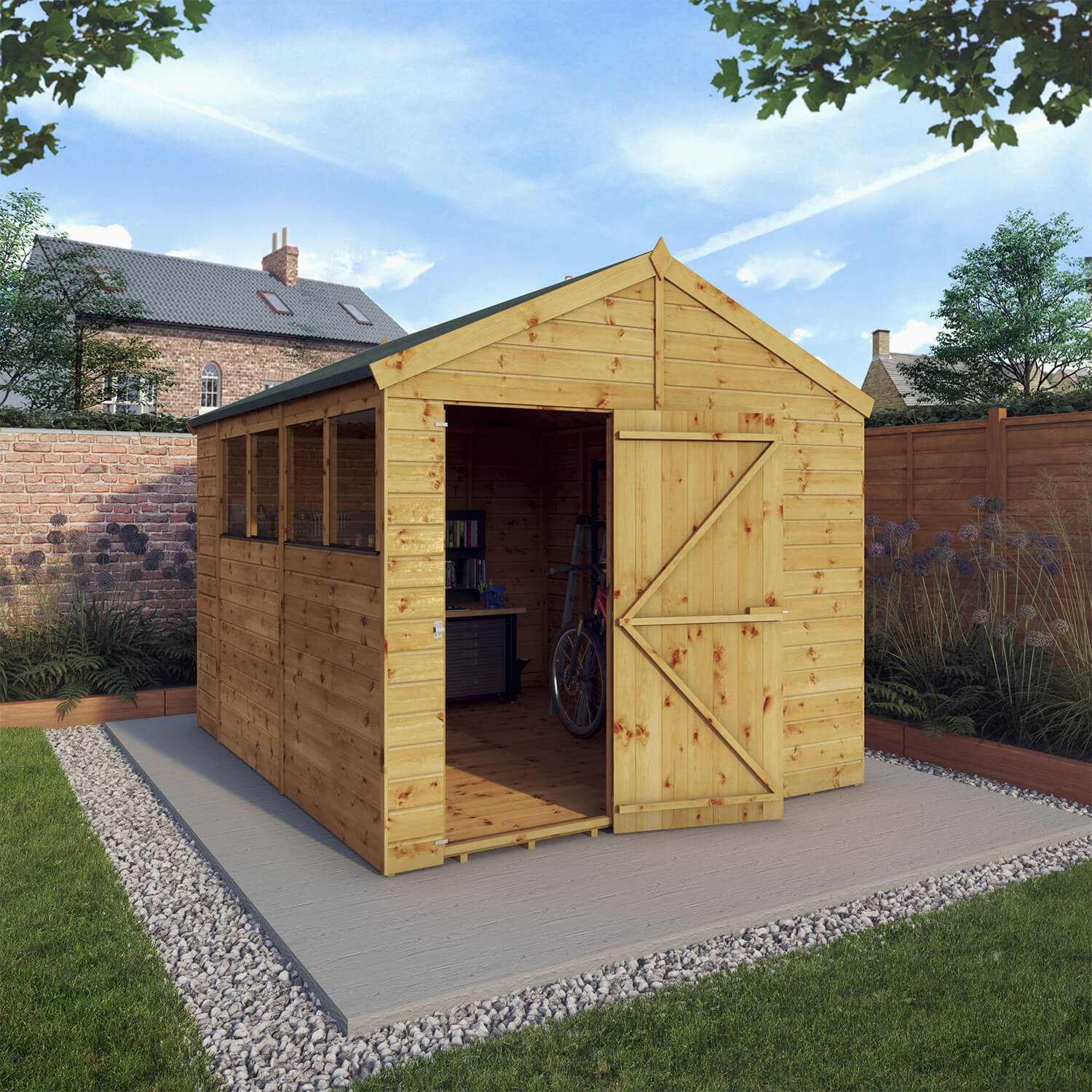 Mercia 10 X 8Ft Shiplap Apex Shed