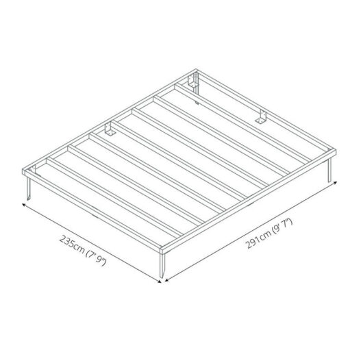 Mercia 3' 7" x 3' 10" Building Base - Premium Pressure Treated