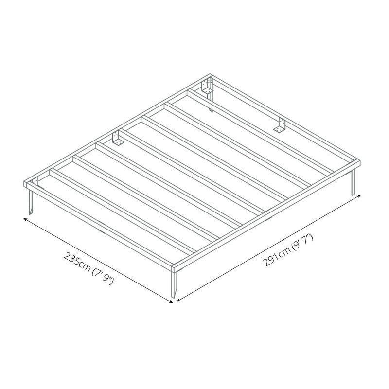 Mercia 3' 7" x 3' 10" Building Base - Premium Pressure Treated