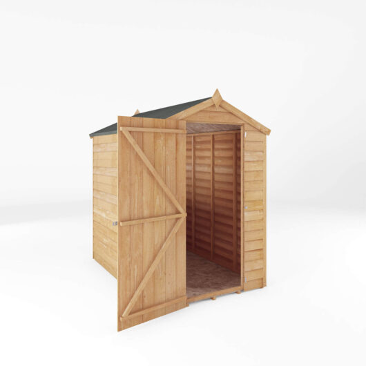 Mercia 6 X 4Ft Overlap Apex Windowless Shed