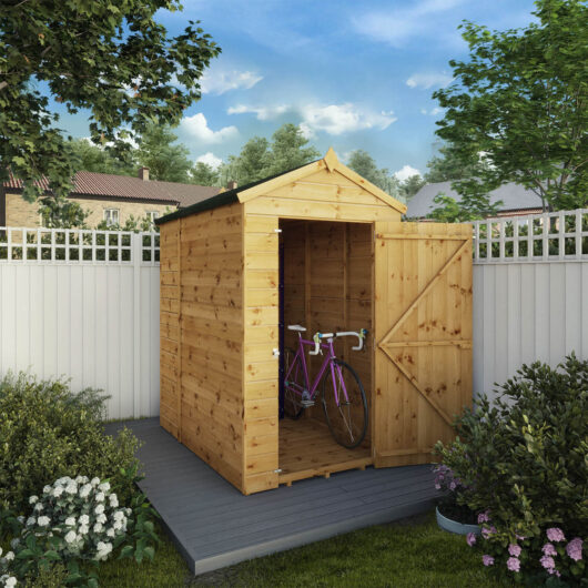 Mercia 6 X 4Ft Shiplap Apex Windowless Shed