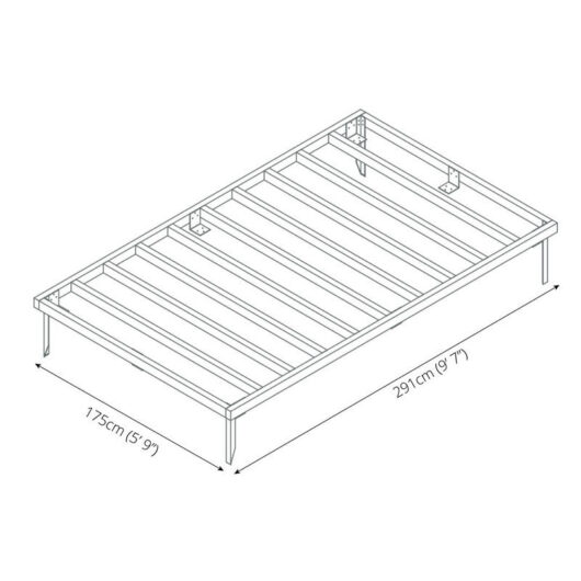 Mercia 9' 6" x 7' 8" Building Base - Premium Pressure Treated