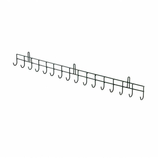 Oypla - 16 Hook Wall Mounted Garden Tool Storage Rack Hanger Shed & Garage