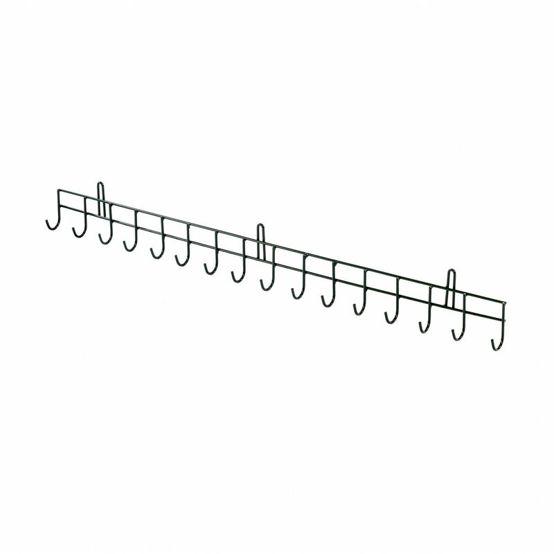 Oypla - 16 Hook Wall Mounted Garden Tool Storage Rack Hanger Shed & Garage