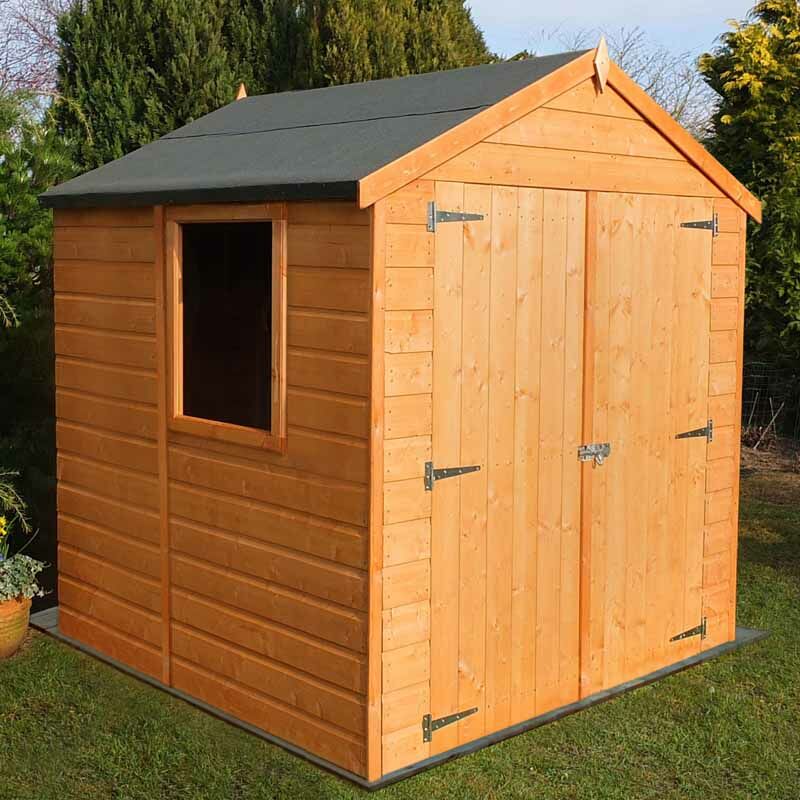 Shire - Arran Double Doors - Oriented Strand Board (osb) - Garden Shed Workshop Approx 6 x 6 Feet