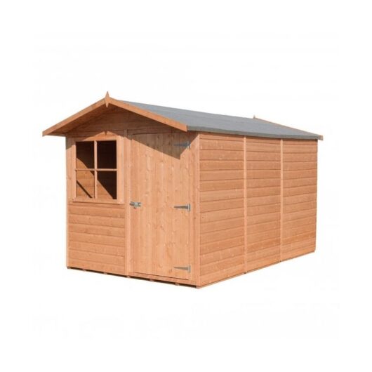 Shire - Baracca 7 x 10 Feet Dip Treated Shed Single Door with One Opening Window