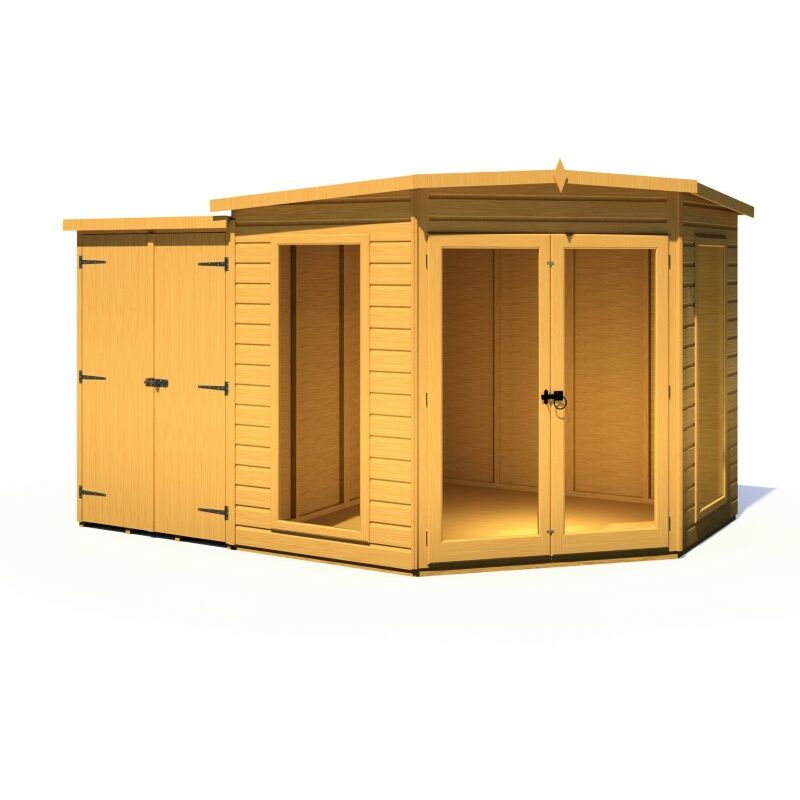 Shire - Barclay 8 x 12 Feet with Side Shed - L127.4 x W237.3 x H190.2 cm