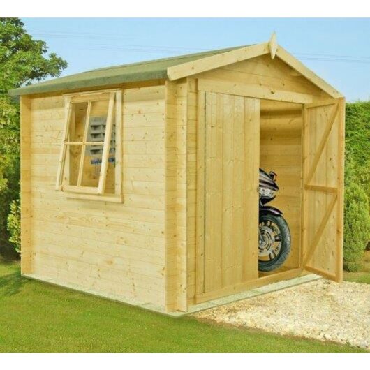 Shire - Bradley Log Cabin Home Office Garden Room Approx 7 x 7 Feet