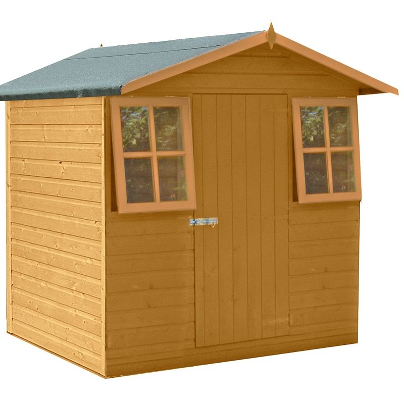 Shire - Casita Single Door Tongue and Groove Garden Shed Workshop Approx 7 x 7 Feet