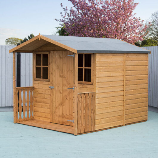 Shire - Casita + Verandah Tongue and Groove Garden Shed Workshop Approx 7 x 9 Feet
