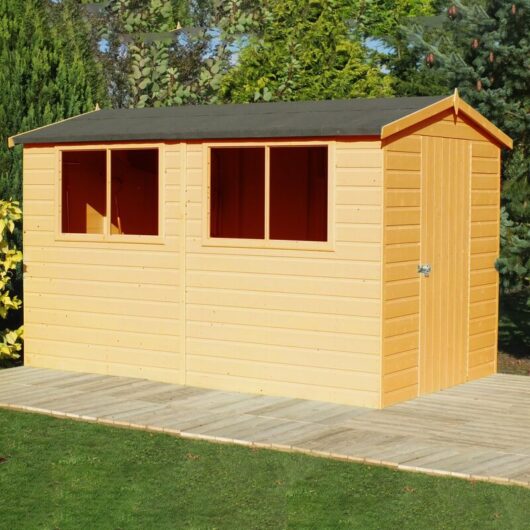 Shire - Lewis Handmade Garden Shed Approx 10 x 6 Feet