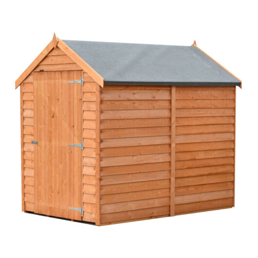 Shire - Overlap 6 x 4 Feet Dip Treated Value Range Apex Shed Single Door