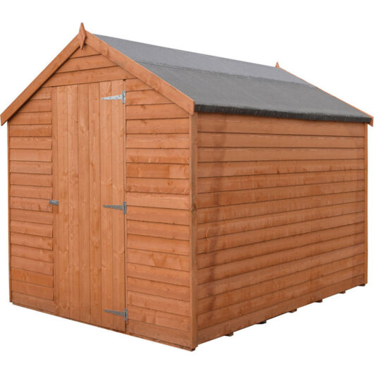 Shire - Overlap 7 x 5 Feet Dip Treated Value Range Apex Shed Single Door