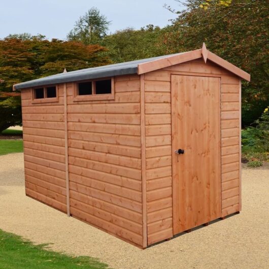 Shire - Security Apex Handmade Garden Shed Approx 10 x 8 Feet