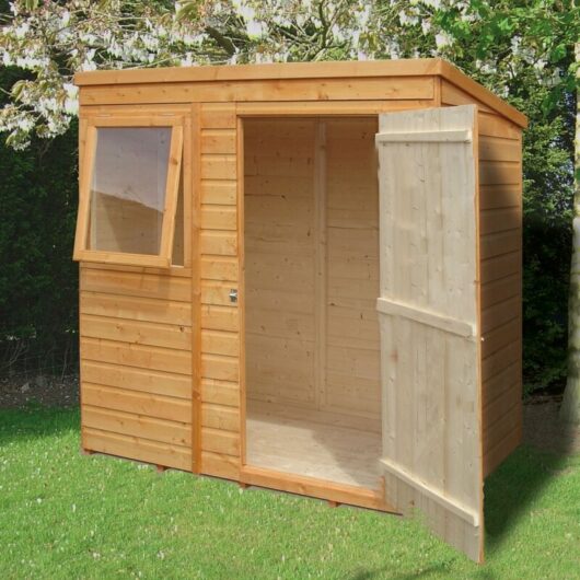 Shire - Shiplap Pent Tongue and Groove Garden Shed Workshop Approx 6 x 4 Feet