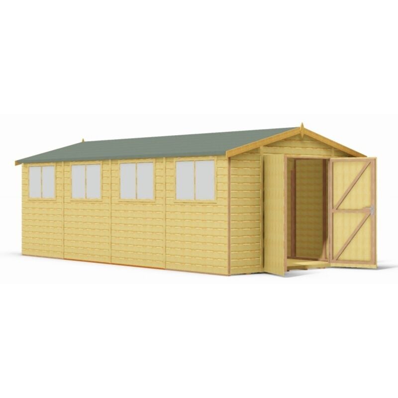 Shire - Workspace dd Tongue and Groove Garden Shed Workshop Approx 10 x 20 Feet