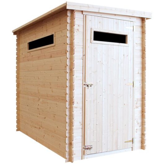 Timbela - Wooden Garden Shed- Pent Shiplap Wooden Shed 5 x 8 ft/2.63 m2 - Sheds and Outdoor Storage - Wooden garden shed with impregnated floor, 19