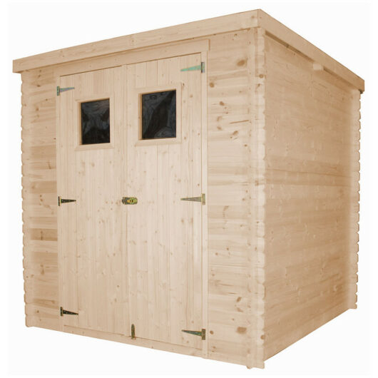 Timbela - Wooden Garden Shed- Pent Shiplap Wooden Shed 7x7 ft/3,5 m2 - Sheds and Outdoor Storage - Outdoor garden shed with impregnated floor, 19 mm
