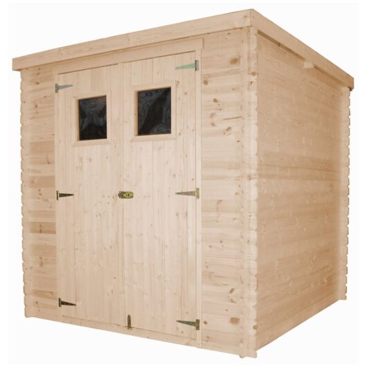 Timbela - Wooden Garden Shed- Pent Shiplap Wooden Shed 7x7 ft/3,5 m2 - Sheds and Outdoor Storage - Wooden garden storage shed, 19 mm planks M309