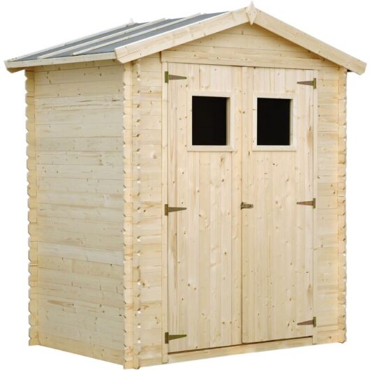 Timbela - Wooden Garden Shed- Pent Shiplap Wooden Shed H218 x 136 x 196 cm / 1.98 m2 - Sheds and Outdoor Storage - Outdoor garden shed with