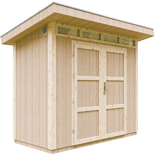 Timbela - lp® SmartSide® panel shed M901A- H239 x 118 x 250 cm / 3m2 - Sheds and Outdoor Storage - Wooden garden storage shed - Bike shed, Small