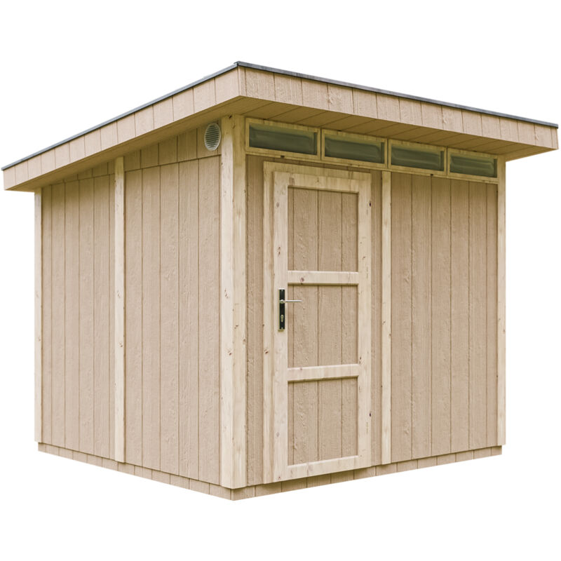 Timbela - lp® SmartSide® panel shed M903- H237 x 236 x 250 cm / 5.90 m2 - Sheds and Outdoor Storage - Wooden garden storage shed - Bike shed, Small