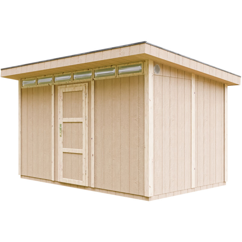 Timbela - lp® SmartSide® panel shed M904- H237 x 236 x 368 cm / 8.68 m2 - Sheds and Outdoor Storage - Wooden garden storage shed - Bike shed, Small