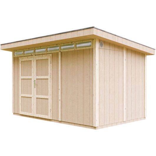 Timbela - lp® SmartSide® panel shed M904A- H237 x 236 x 368 cm / 8.68 m2 - Sheds and Outdoor Storage - Wooden garden storage shed - Bike shed, Small