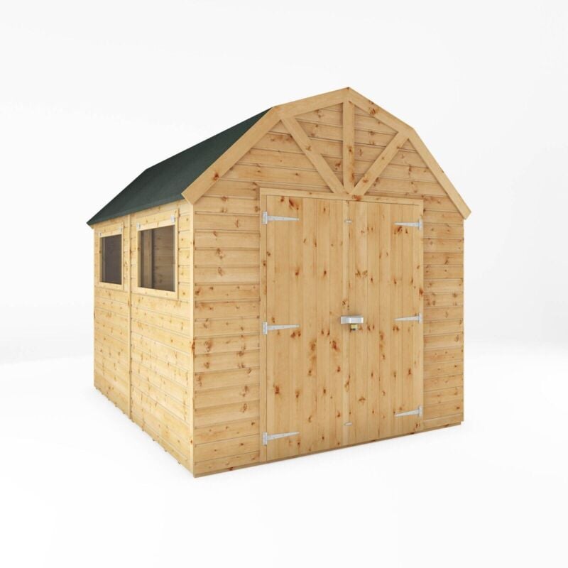 Waltons - Garden Wooden Shed Shiplap Workshop Storage Shed Dutch Barn - 10 x 8