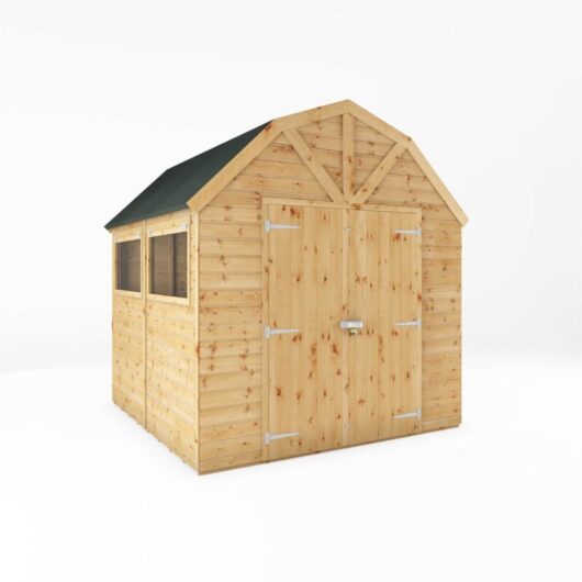 Waltons - Garden Wooden Shed Shiplap Workshop Storage Shed Dutch Barn - 8 x 8