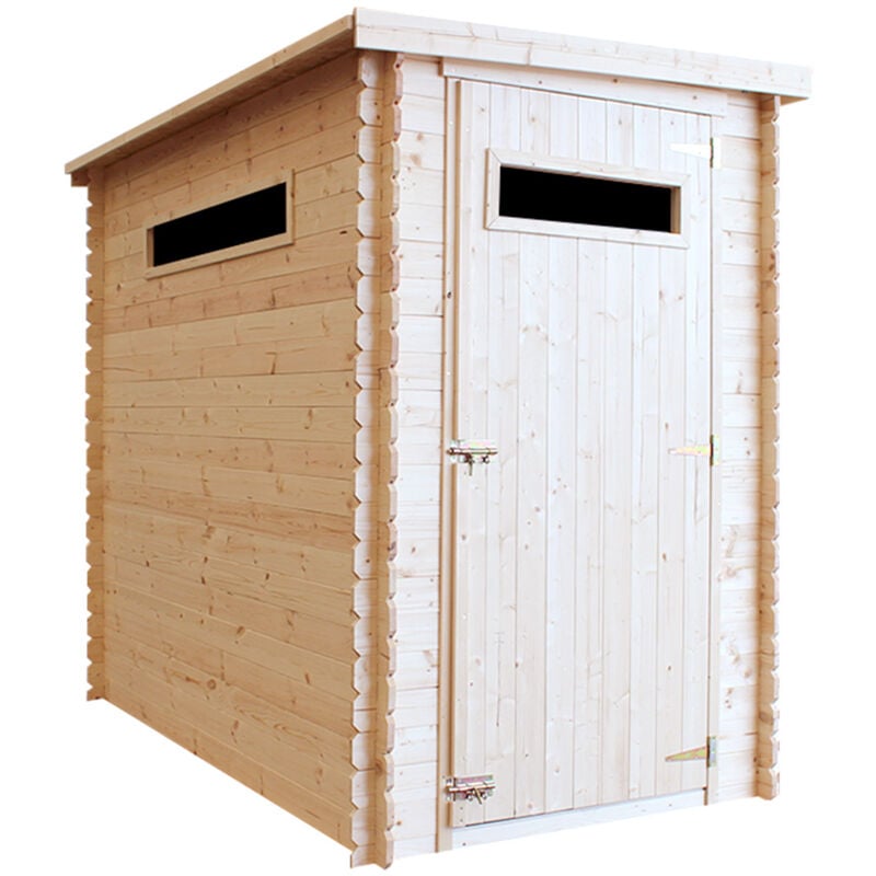 Wooden Garden Shed- Pent Shiplap Wooden Shed 5 x 8 ft/2.63 m2 - Sheds and Outdoor Storage - Wooden garden storage shed, 19 mm planks - TIMBELA M306A