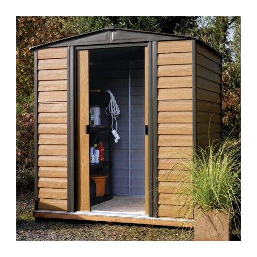 Woodvale Metal Shed 6X5 with Floor - Rowlinson