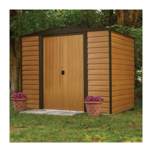 Woodvale Metal Shed 8X6 with Floor - Rowlinson