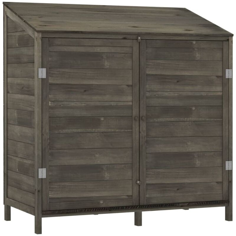 Garden Shed Anthracite 102x52x112 cm Solid Wood Fir vidaXL