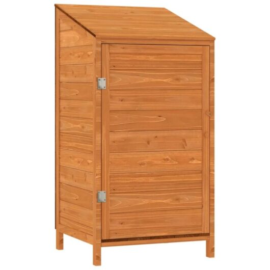 Garden Shed Brown 55x52x112 cm Solid Wood Fir Vidaxl