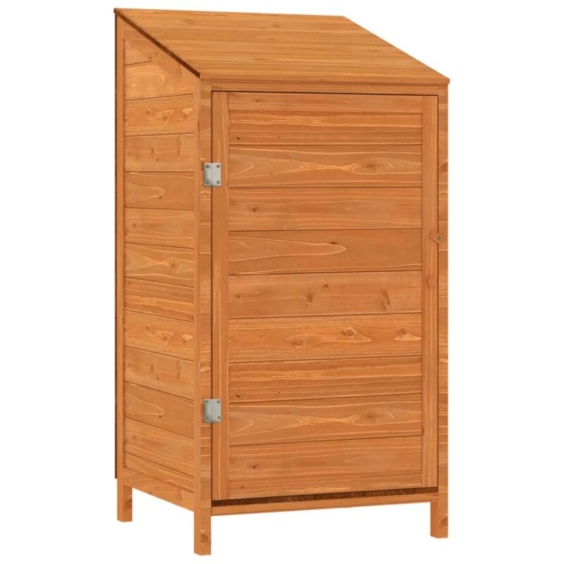 Garden Shed Brown 55x52x112 cm Solid Wood Fir Vidaxl