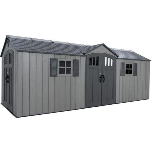 Lifetime - 20 x 8 Foot Outdoor Storage Shed