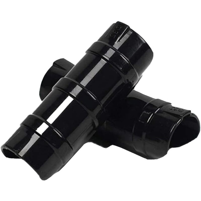 Memkey - 24pcs Garden Building Pipe Clamps pc Greenhouse Frame Pipe Clamps Pipe Film Clamp for Greenhouse Banner Frame Shed Black 19mm